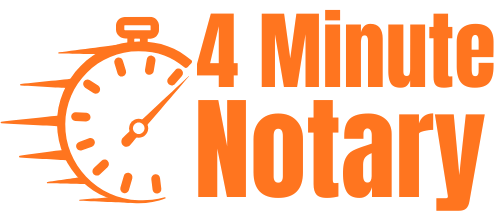 4 Minute Notary Logo